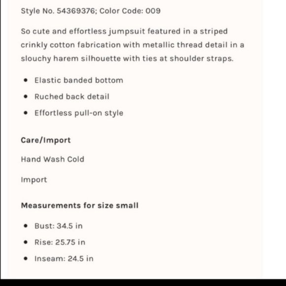 NWT Free People Harem Lure Jumpsuit - Picture 9 of 9